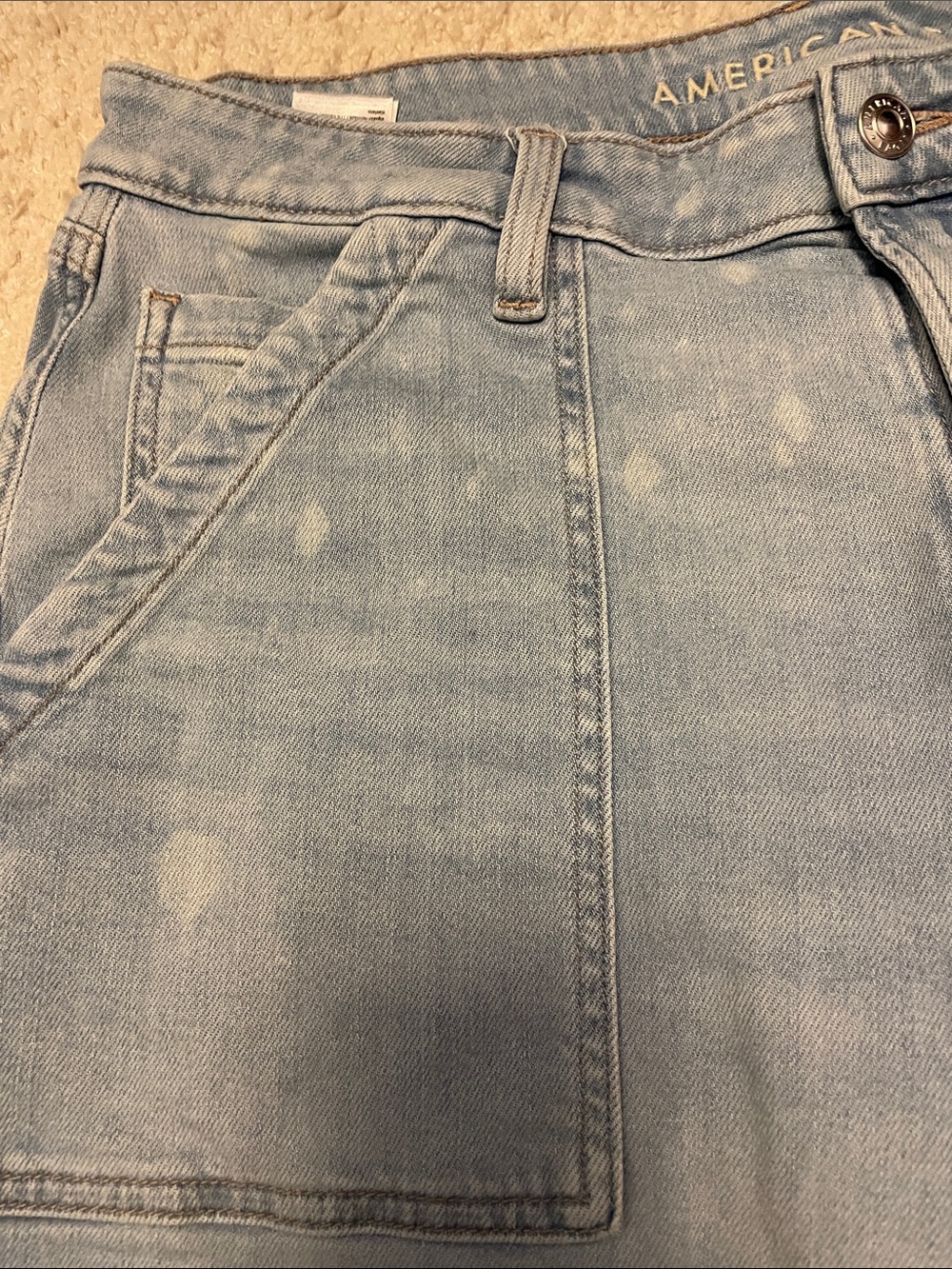 Light Wash Carpenter Jeans - Wide Leg - Picture 2 of 5